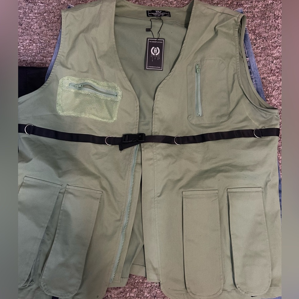 THC Men's Green Utility Vest